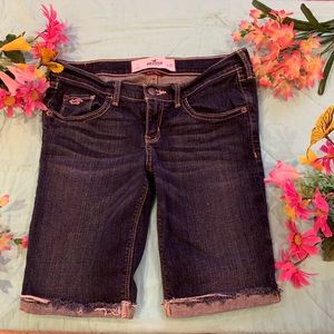 Hollister Social Stretch denim cut off shorts